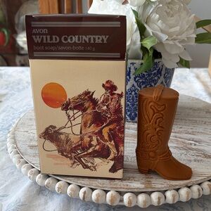 Vintage Avon Wild Country Boot Soap NEW